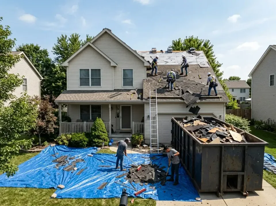 roof-replacement-debris-remova-004 — frequently asked questions, Cheapest Dumpster Rentals in Elm Springs, AR